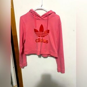 🩷🧡 adidas cropped hoodie sweatshirt 🧡🩷